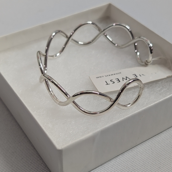 Silver Twist Bracelet by Nine West - Picture 3 of 4